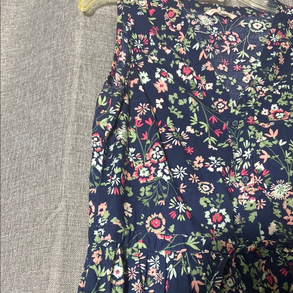 GAP Blue and Pink floral v-neck dress - Picture 4 of 5